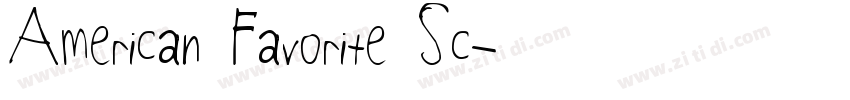 American Favorite Sc字体转换
